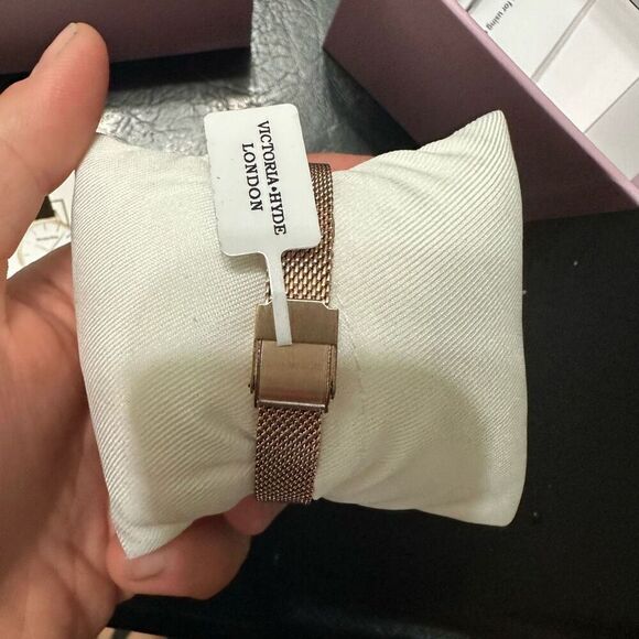 Victoria Hyde London luxe dainty gold rectangular wrist watch - Picture 3 of 3